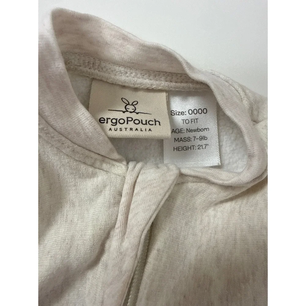 ergoPouch Cocoon Swaddle Bag Unisex 0000 Oatmeal 1.0 TOG Organic Cotton Swaddle